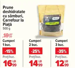 Carrefour Prune deshidratate cu sâmburi, Carrefour la Piaţă Ofertă