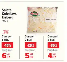 Carrefour Salată Coleslaw, Eisberg Ofertă