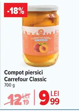 Carrefour Compot piersici Carrefour Classic Ofertă