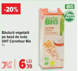 Carrefour Băutură vegetală pe bază de ovăz UHT Carrefour Bio Ofertă