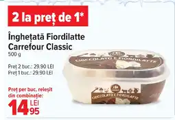 Carrefour Îngheţată Fiordilatte Carrefour Classic Ofertă