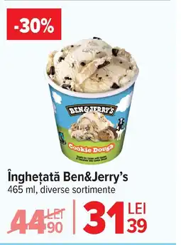 Carrefour îngheţată Ben&Jerry's Ofertă
