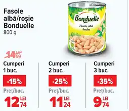 Carrefour Fasole albǎ/roşie Bonduelle Ofertă
