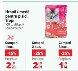 Carrefour Hrană umedă pentru pisici, Tropi Ofertă