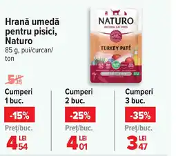 Carrefour Hrană umedă pentru pisici, Naturo Ofertă
