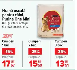 Carrefour Hrană uscată pentru câini, Purina One Mini Ofertă