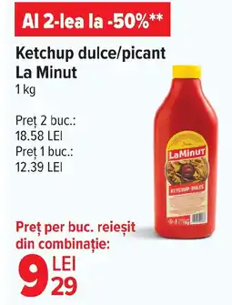 Carrefour Ketchup dulce/picant La Minut Ofertă