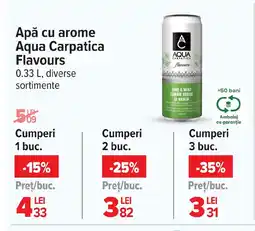 Carrefour Apă cu arome Aqua Carpatica Flavours Ofertă