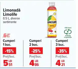 Carrefour Limonadǎ Limolife Ofertă