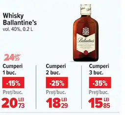 Carrefour Whisky Ballantine's Ofertă