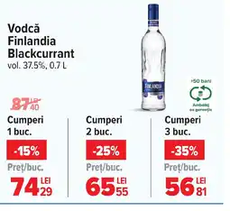 Carrefour Vodcă Finlandia Blackcurrant Ofertă