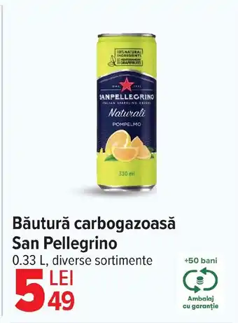 Carrefour Băutură carbogazoasă San Pellegrino Ofertă