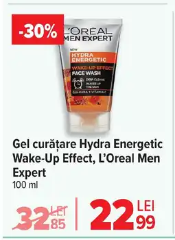 Carrefour Gel curățare Hydra Energetic Wake-Up Effect, L'Oreal Men Expert Ofertă