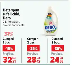 Carrefour Detergent rufe lichid, Dero Ofertă