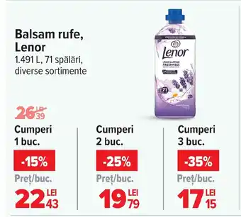 Carrefour Balsam rufe, Lenor Ofertă