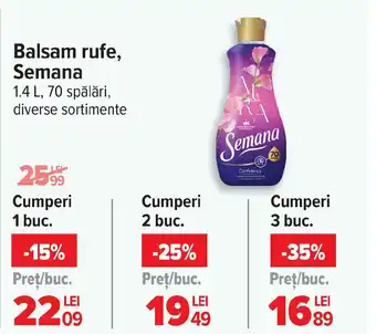 Carrefour Balsam rufe, Semana Ofertă