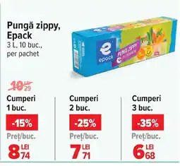Carrefour Pungă zippy, Epack Ofertă