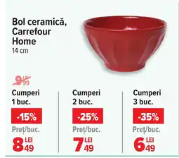 Carrefour Bol ceramică, Carrefour Home Ofertă