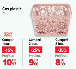 Carrefour Coş plastic Ofertă