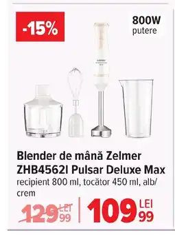 Carrefour Blender de mână Zelmer ZHB45621 Pulsar Deluxe Max Ofertă