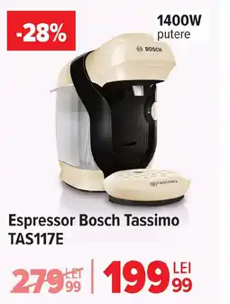 Carrefour Espressor Bosch Tassimo TAS117E Ofertă