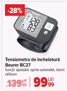 Carrefour Tensiometru de încheietură Beurer BC27 Ofertă
