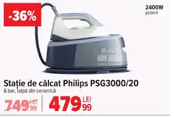 Carrefour Staţie de călcat Philips PSG3000/20 Ofertă