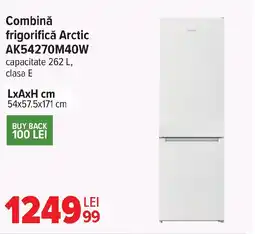 Carrefour Combinǎ frigorifică Arctic AK54270M40W Ofertă