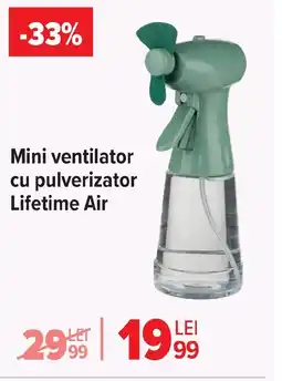 Carrefour Mini ventilator cu pulverizator Lifetime Air Ofertă