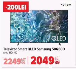 Carrefour Televizor Smart QLED Samsung 50Q60D Ofertă
