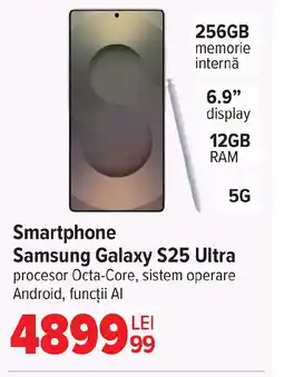 Carrefour Smartphone Samsung Galaxy S25 Ultra Ofertă