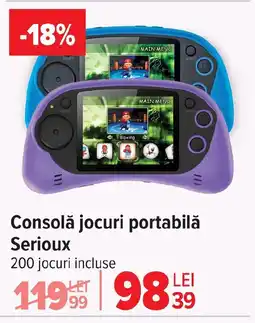 Carrefour Consolă jocuri portabilă Serioux Ofertă