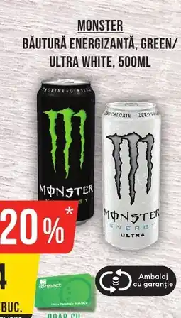 Mega Image MONSTER Băutură energizantă, green/ ultra white Ofertă