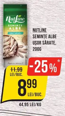 Mega Image NUTLINE Seminţe albe ușor sărate Ofertă