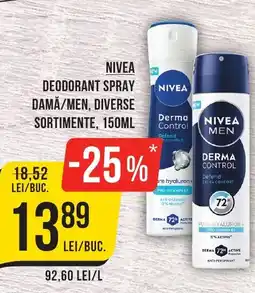 Mega Image NIVEA Deodorant spray dama/men Ofertă