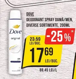 Mega Image DOVE Deodorant spray damă/men Ofertă