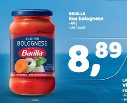 La Doi Pasi BARILLA Sos bolognese Ofertă