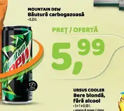 La Doi Pasi MOUNTAIN DEW Băutură carbogazoasă Ofertă