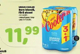 La Doi Pasi URSUS COOLER Bere blondă, fără alcool Ofertă