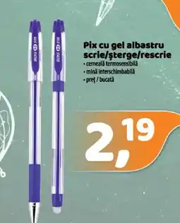 La Doi Pasi Pix cu gel albastru scrie/şterge/rescrie Ofertă