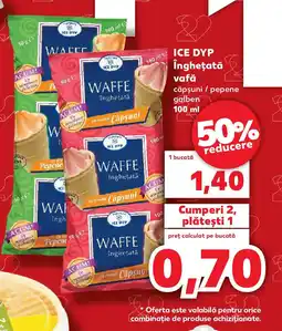 Kaufland ICE DYP înghețată vafă Ofertă