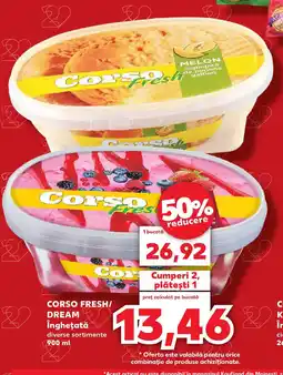 Kaufland CORSO FRESH/ DREAM Îngheţată Ofertă