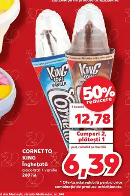 Kaufland CORNETTO KING Îngheţată Ofertă