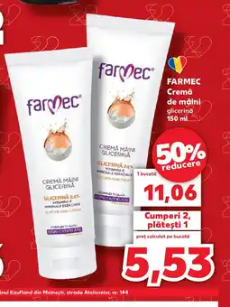 Kaufland FARMEC Cremă de mâini Ofertă