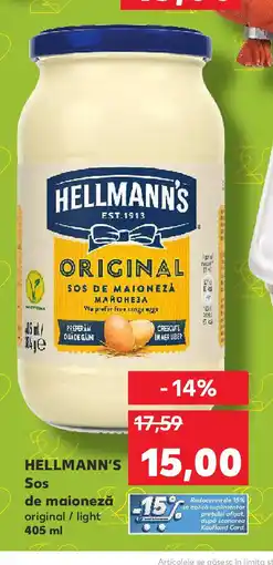 Kaufland HELLMANN'S Sos de maioneză Ofertă