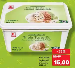 Kaufland K-CLASSIC Îngheţată tricolore Ofertă