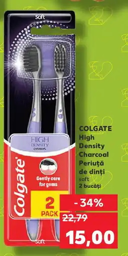 Kaufland COLGATE High Density Charcoal Periuţă de dinți Ofertă