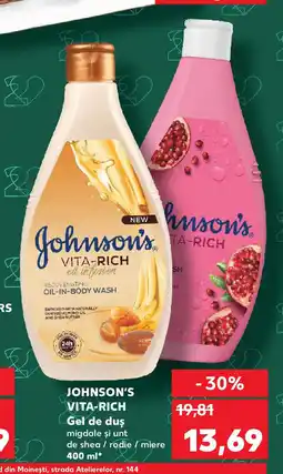 Kaufland JOHNSON'S VITA-RICH Gel de duş Ofertă
