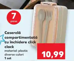Kaufland Caserolă compartimentată cu închidere click Ofertă