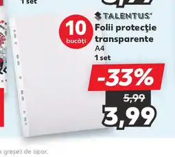 Kaufland Folii protecţie bucăți transparente Ofertă